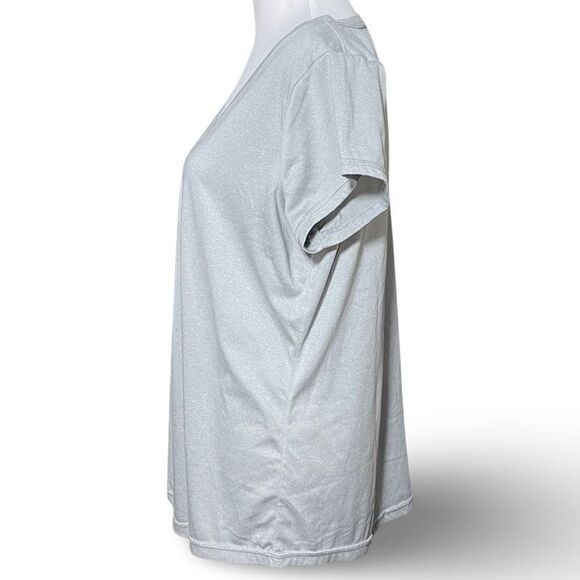 XERSION Light Gray, Active Wear, V-neck T-shirt,   Short Sleeves, Size L - Picture 4 of 6